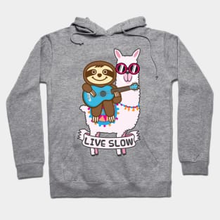 Sloth Llama Ukulele Hoodie